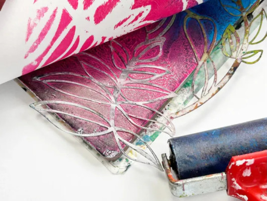 Mixed Media met Gelli Plate