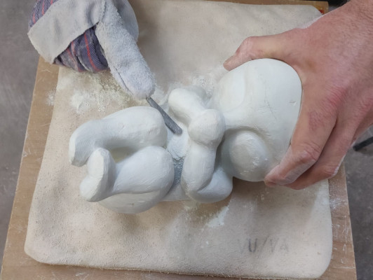 Beeldhouwen in speksteen