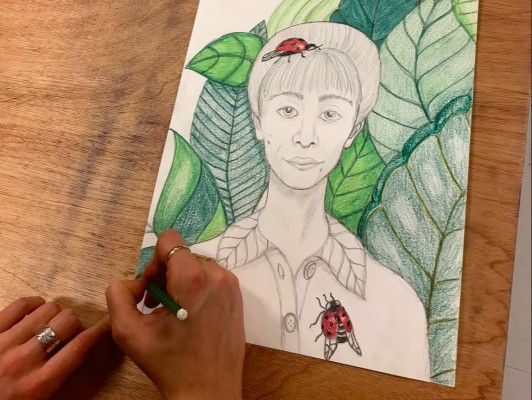 Selfies tekenen & schilderen in de voetsporen van Frida Kahlo