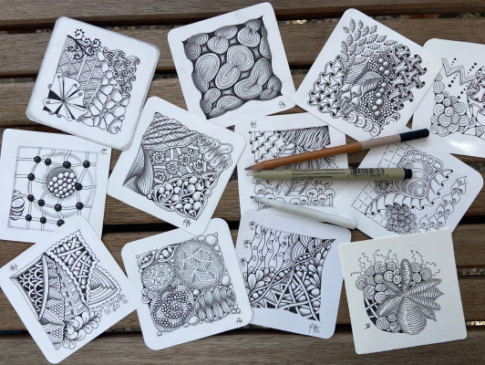 Zentangle: abstract pentekenen